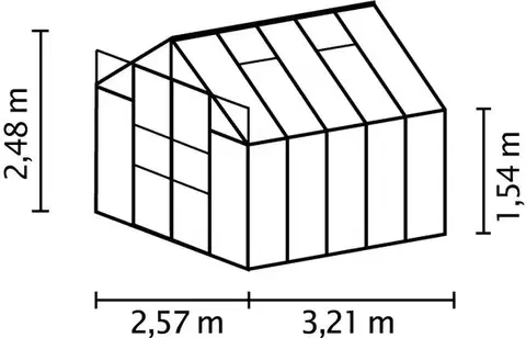 Skleník URANUS 8300 čiré sklo 3 mm Dekorhome