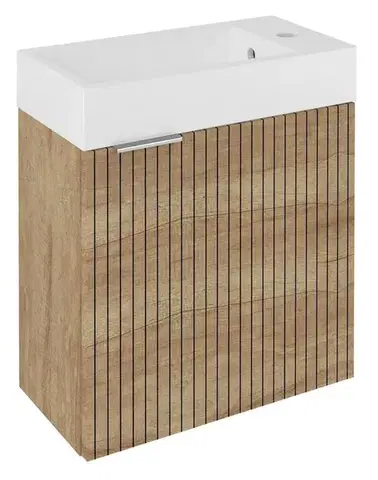 SAPHO LATUS IV STRIP umyvadlová skříňka 49,5x50x25cm, dub alabama LT410-2322