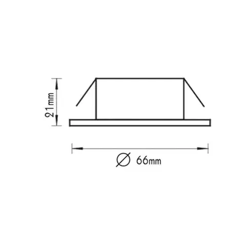 ACA Lighting zapuštěné nábytkové svítidlo 12V G4 20W zlatá AC.045XFPG