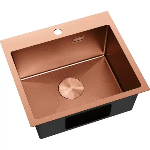 MEXEN Solix ocelový dřez 1-bowl 500 x 450 mm, měď HC 6402501000-65HC