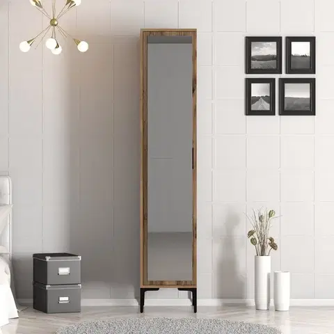 Šatní skříň Kumsal R - Walnut