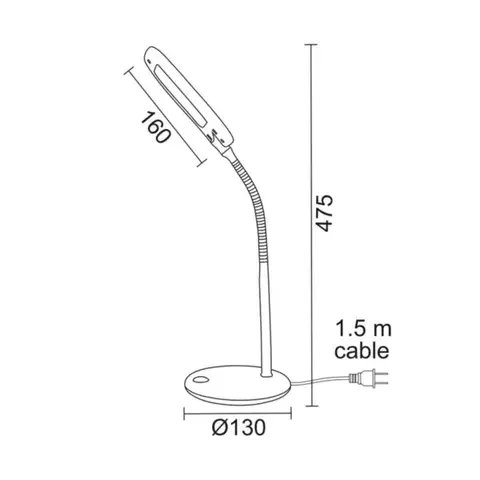 ACA Lighting Office LED stolní svítidlo 15205LEDBE
