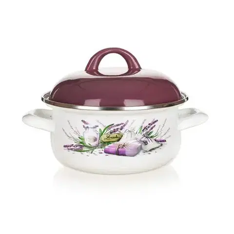 Banquet LAVENDER smaltovaný kastrol 22 cm, pr. 22 cm