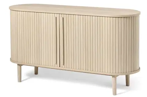 Estila Příborník Alborg, světlý dub, lamelový, 140 cm