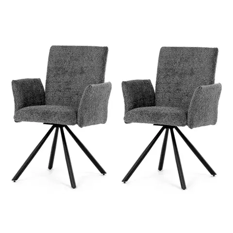 Sada jídelních židlí s vratným mechanismem DCH-W1117 GREY2, 2 ks