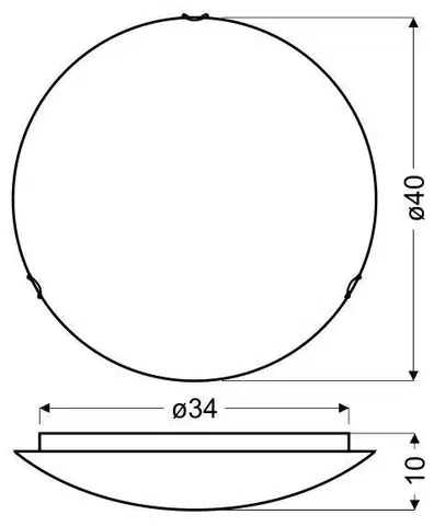 Stropní lampa Edgar E27