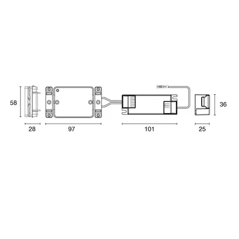 SLC Driver NFC 1Ch 100-500mA SM 10W DALI IP20