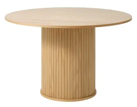 Estila Jídelní stůl Bornholm, světlý dub, Ø 120 cm