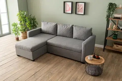 Rohová rozkládací pohovka Kado - Light Grey