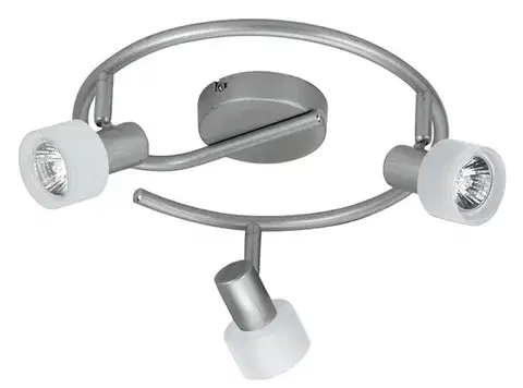 Chytrá spirálová stropní lampa 3X50W GU10 stříbrnobílá