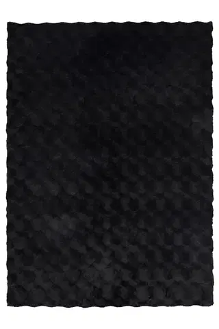 Obsession, Kusový koberec Diamond Cut 800 Anthrazit, 80x150, černá, ložnice