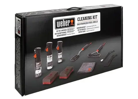 Čistící sada 8 produktů Weber pro plynové grily z ušlechtilé oceli