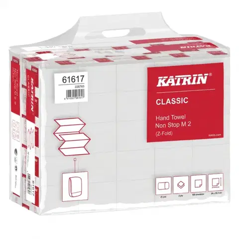 Katrin Classic Non Stop M2 Handy Pack, dvouvrstvé, bílé, 4000 ks
