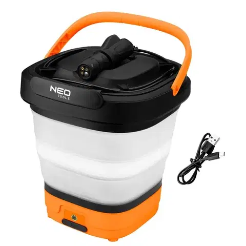 Akumulátorový tlakový čistič NEO TOOLS 12 V se skládacím kbelíkem o objemu 12 litrů