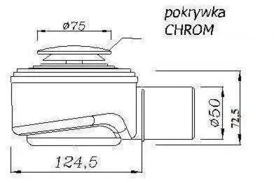 KERRA Sifon vaničkový Speed fi 50mm (Click-Clack) 5907726099682