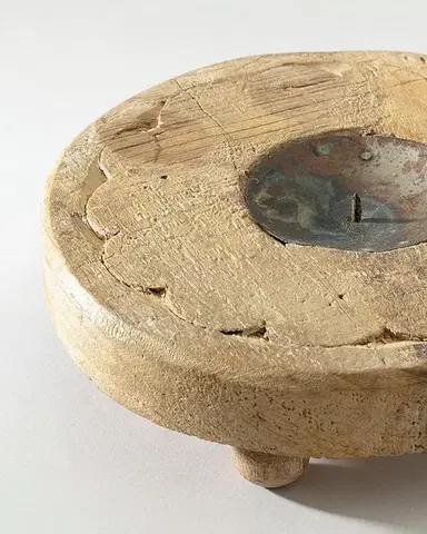 Svíčka podstavec Rustic Flame 15 cm