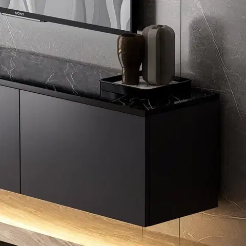 TV stolek Neon Illuminated - Anthracite