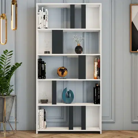 Knihovna Lima - White, Anthracite