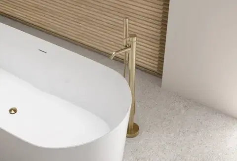 NOVASERVIS Vanová baterie stojící Ciriculus, brushed gold BCK11FBG