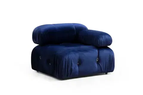 Křeslo / Jednomístná pohovka Bubble 1R - Velvet Blue