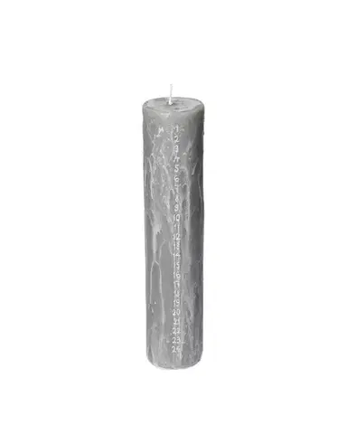 Adventní svíčka šedá 25 cm