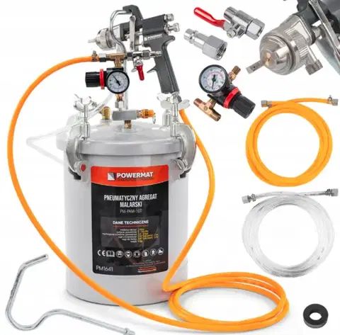Pneumatický stříkací pistole PM-PAM-10T – 6 barů