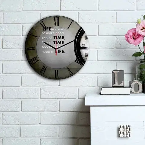Wallity Nástěnné hodiny MDF TIME