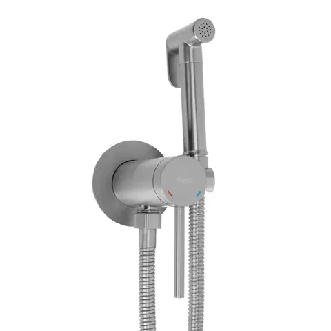 REA Podomítková bidetová baterie Foss Clif Brush Nickel REA-B5843