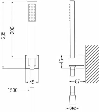 MEXEN/S R-02 sprchový set point, zlato 785005050-50