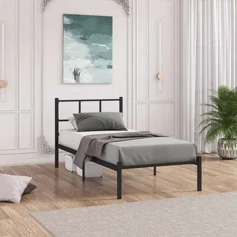 Rám jednolůžkové postele Cemre - Black 100x200