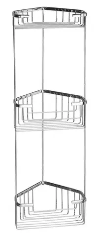 Gedy SMART trojitá rohová polička 175x590x175, chrom 2484