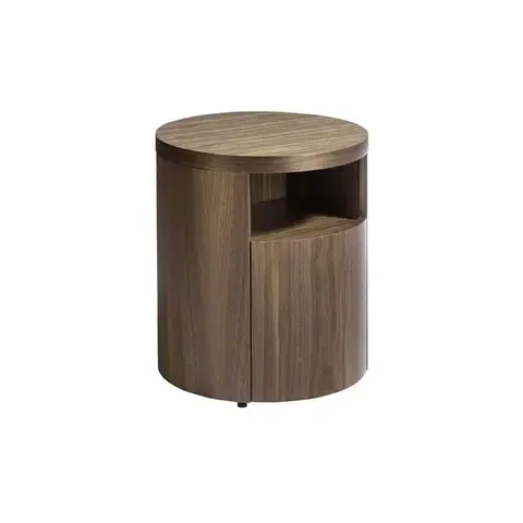 Estila Moderní noční stolek Vita Naturale ze dřeva hnědý 48cm
