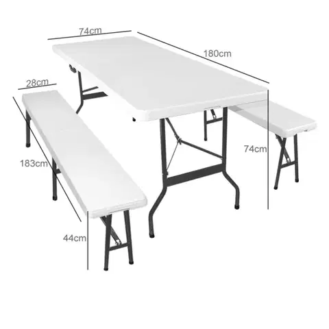 Skládací zahradní pivní set D0010 Dekorhome