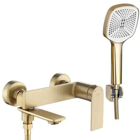 REA Vanová nástěnná baterie STORM Brush Gold REA-B7963