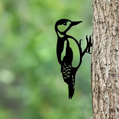 Zahradní dekorace Bird On The Branch 01 - Black