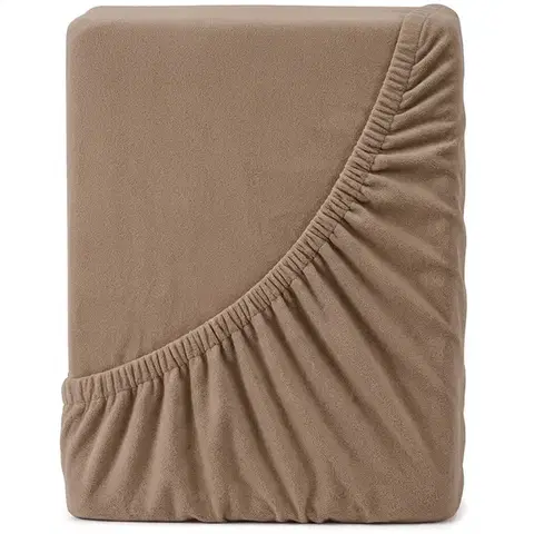 4Home Jersey prostěradlo DELUXE ořechová, 90–100 x 200 cm, 90–100 x 200 cm