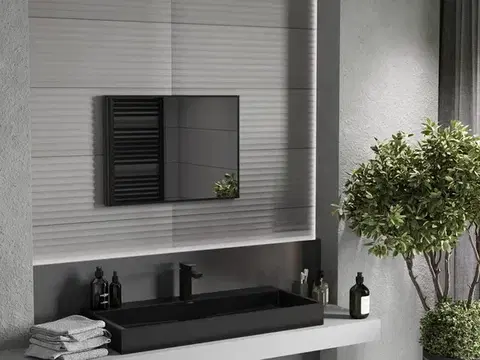 MEXEN Loft zrcadlo 70 x 50, černý rám 9852-070-050-000-70