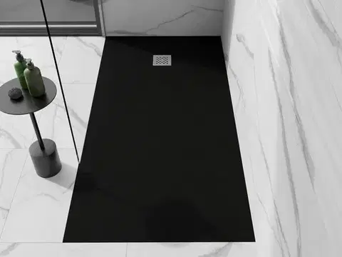 MEXEN Stone+ sprchová vanička obdélníková 160x90, černá 44709016