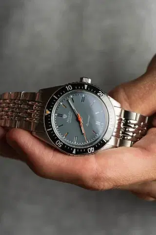 Nivada Grenchen Aquamar Grey - Flat Link Bracelet