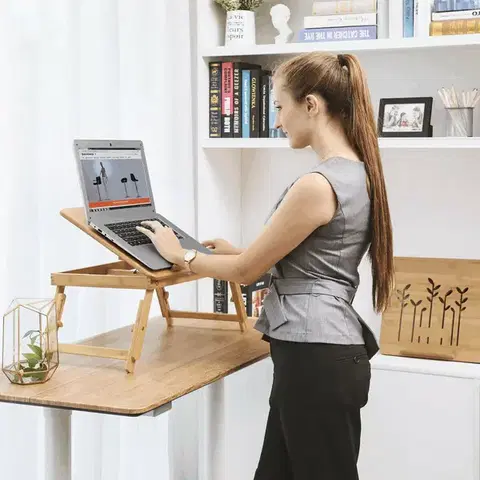 Bambusový stolek na notebook REST