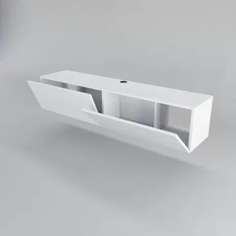 TV stolek Poling - White