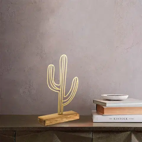 Dekorativní předmět Cactus - Gold