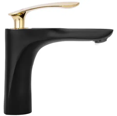 REA Umyvadlová baterie Orbit Black zlatá REA-B2054