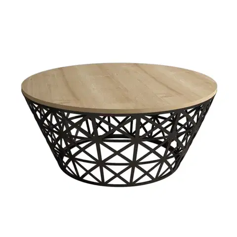 Konferenční stolek Stil Metal Ferforje - Oak