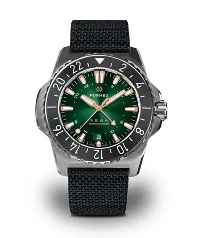 Formex Reef GMT Automatic Chronometer Green Dial with Rose Gold