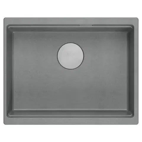 Quadron Granitový dřez Logan 100 Grey Metallic Ocel HQJ6045U5_BS_U