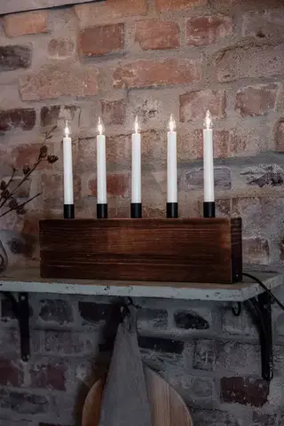 MARKSLOJD Markslöjd Albero hnědý adventní svícen 41 cm