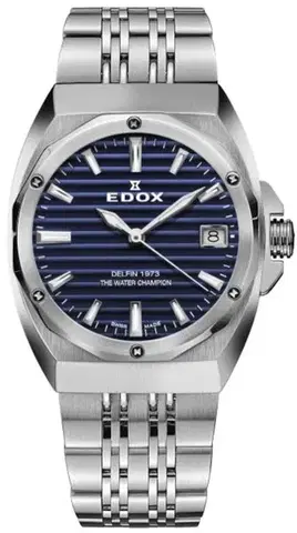 EDOX Delfin The Original 1973 Date - Ladies 50504-3M-BUIN