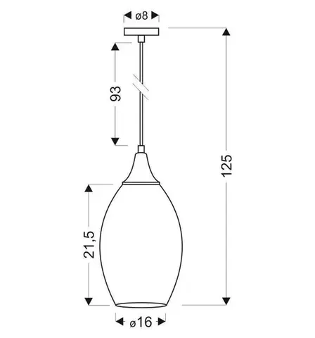 Závěsná lampa CELIA 1xE27 Candellux