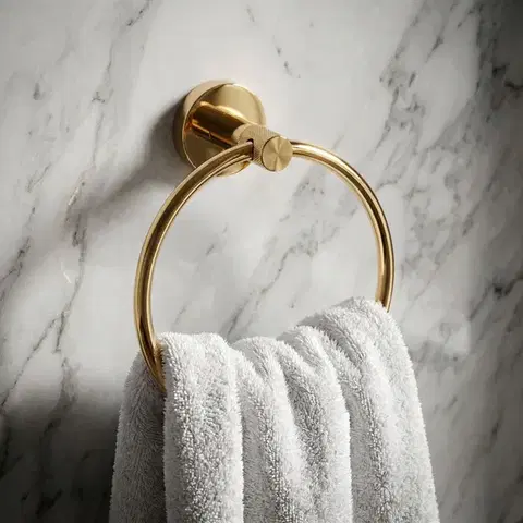 REA Koupelnový věšák Ring 81307 Rivo Brush Gold REA-66001